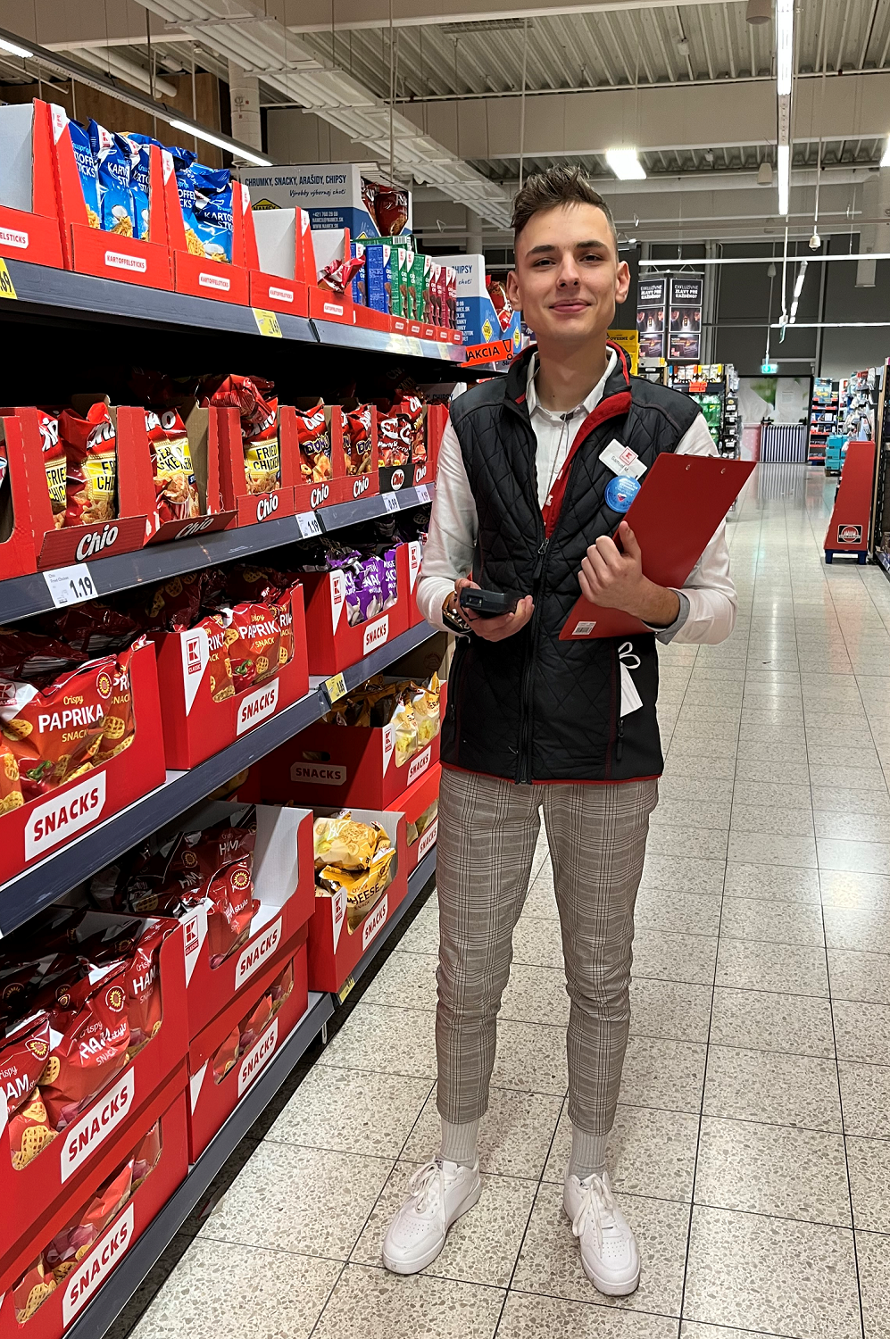 Samuel Minich, absolvent duálneho vzdelávania v Kauflande